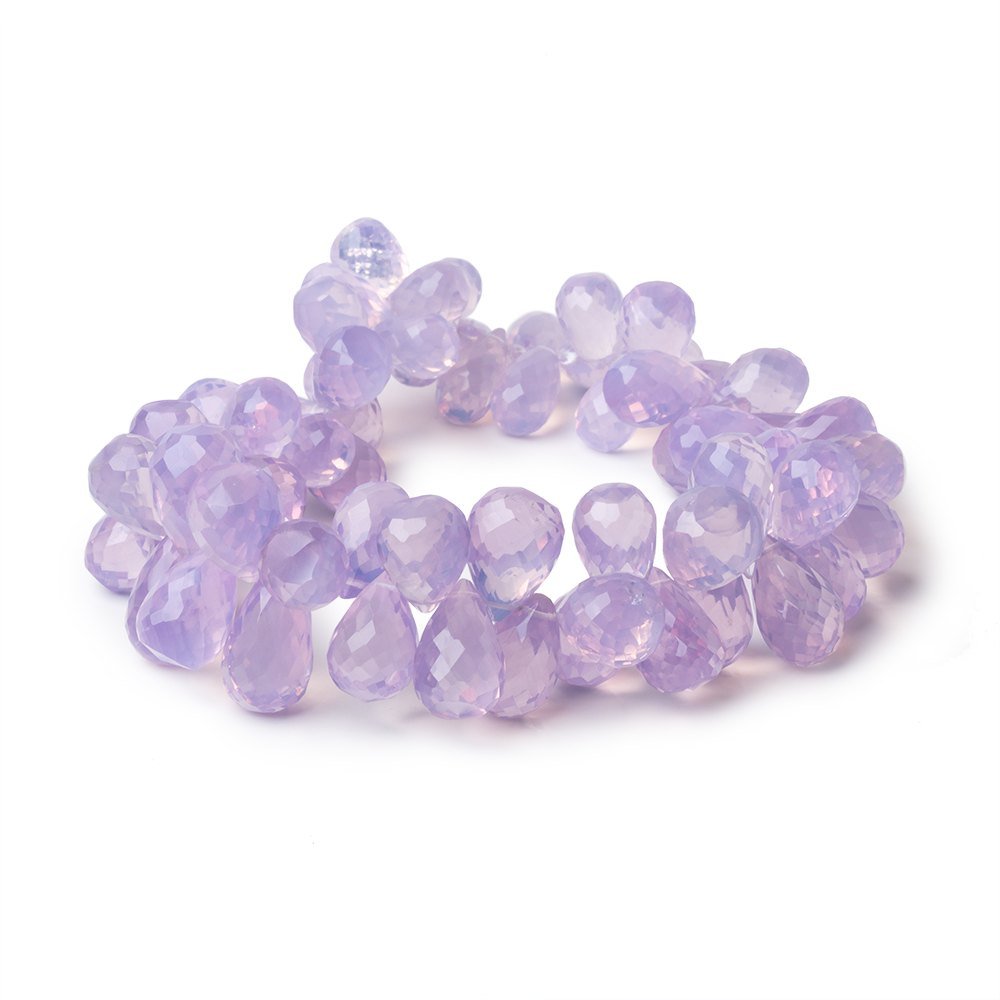 10x7-15x9mm Lavender Quartz Faceted Tear Drops 9 inch 64 Beads AAA - Beadsofcambay.com
