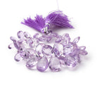 10x7 - 16x12mm Pink Amethyst Faceted Pear 8 inch 53 Beads AAA - Beadsofcambay.com