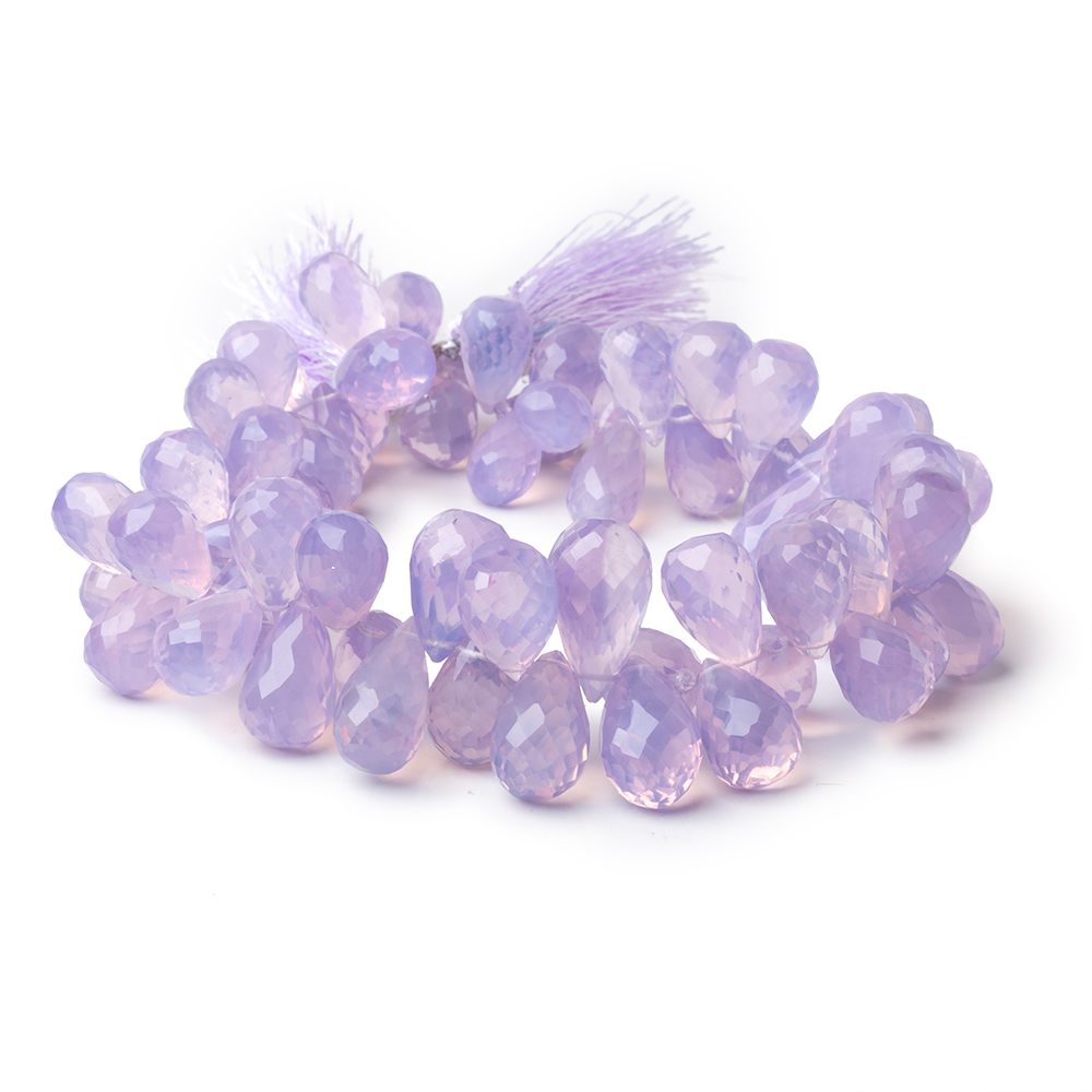 10x7-17x10mm Lavender Quartz Faceted Tear Drops 9 inch 66 Beads AAA - Beadsofcambay.com