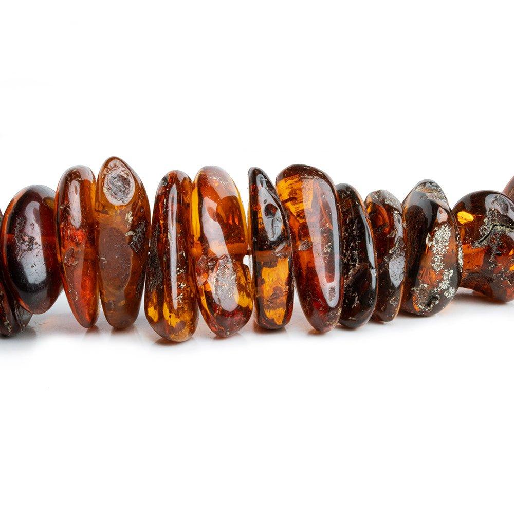 10x7mm to 27x13mmmm Baltic Amber Plain Nugget Beads 24 inch 100 pieces - Beadsofcambay.com