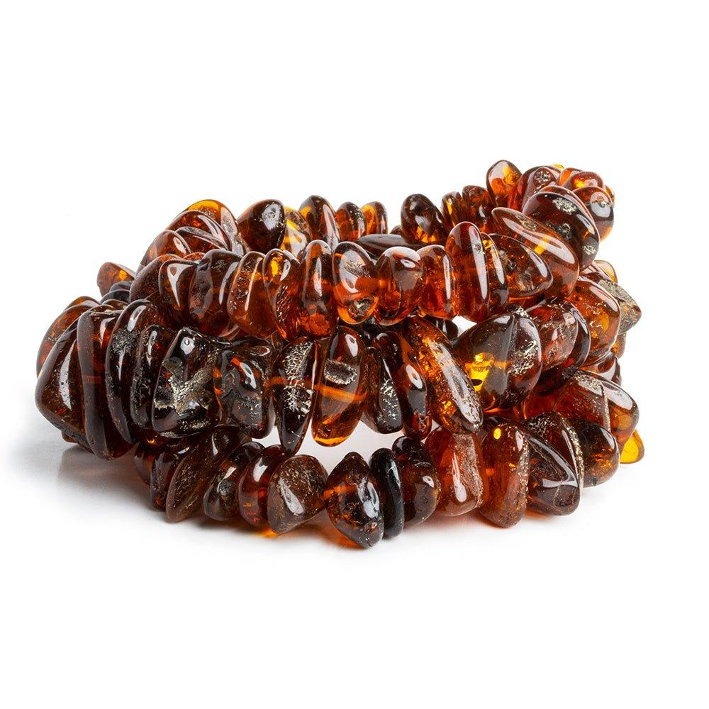 10x7mm to 27x13mmmm Baltic Amber Plain Nugget Beads 24 inch 100 pieces - Beadsofcambay.com