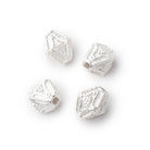 10x8mm Pyramid Bead with Miligrain Design Set of 4 pieces - Beadsofcambay.com