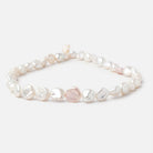 10x9 - 13x13mm Off White Keshi Freshwater Pearls 15.5 inch 36 beads - Beadsofcambay.com