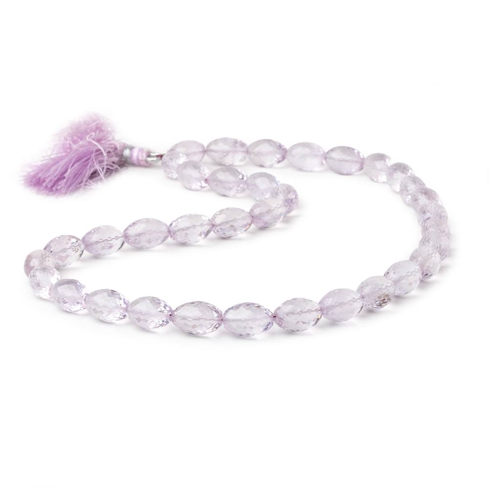 11 - 12mm Pink Amethyst Faceted Olive Beads 16 inch 35 pieces AA - Beadsofcambay.com