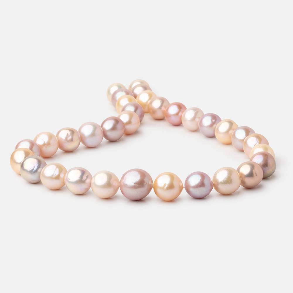 11 - 14mm Multi Color Baroque Freshwater Pearls 16 inch 32 pieces - Beadsofcambay.com