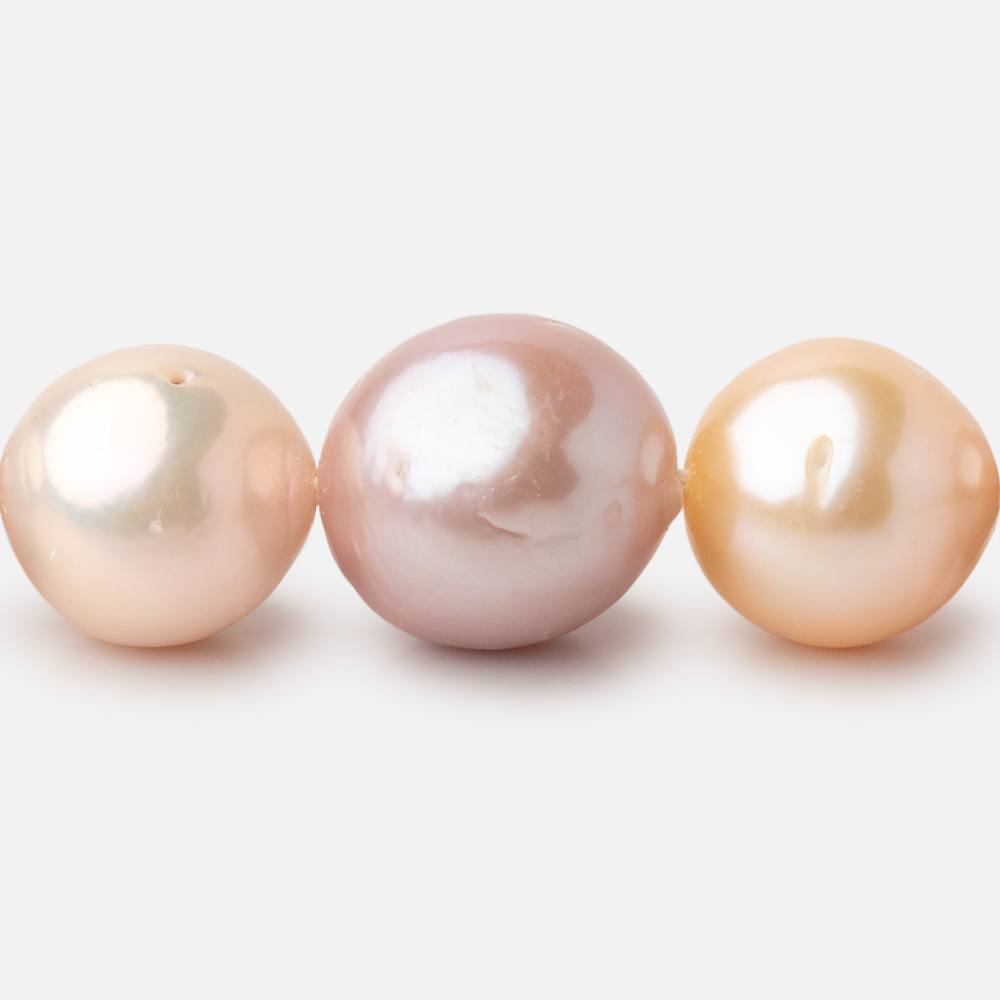 11 - 14mm Multi Color Baroque Freshwater Pearls 16 inch 32 pieces - Beadsofcambay.com
