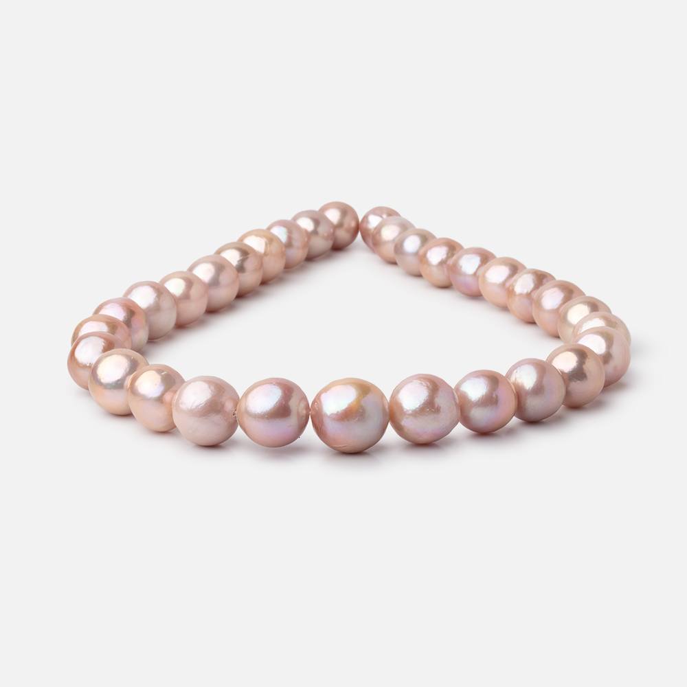 11 - 15mm Rose Pink Baroque Freshwater Pearls 15.5 inch 31 Beads - Beadsofcambay.com