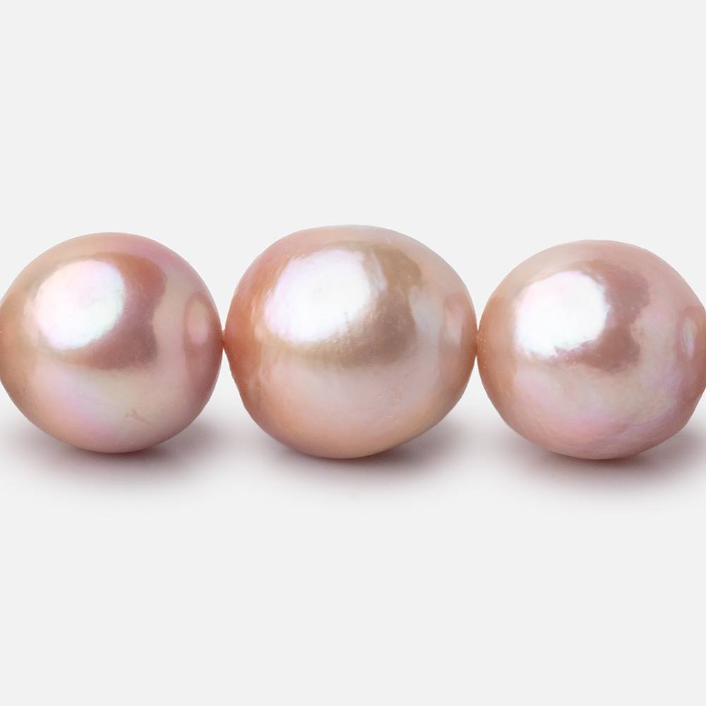 11 - 15mm Rose Pink Baroque Freshwater Pearls 15.5 inch 31 Beads - Beadsofcambay.com