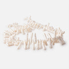 11 - 17mm Cream Top Drill Biwa Freshwater Pearls 16 inch 100 beads AAA - Beadsofcambay.com