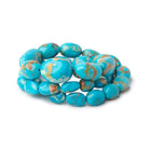 11 - 23mm Armenian Turquoise Plain Nugget Beads 20 inch 30 pieces AAA - Beadsofcambay.com