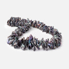 11 - 27mm Peacock Center Drill Ultra Keshi Freshwater Pearls 16 inch 120 Beads - Beadsofcambay.com