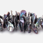 11 - 27mm Peacock Center Drill Ultra Keshi Freshwater Pearls 16 inch 120 Beads - Beadsofcambay.com