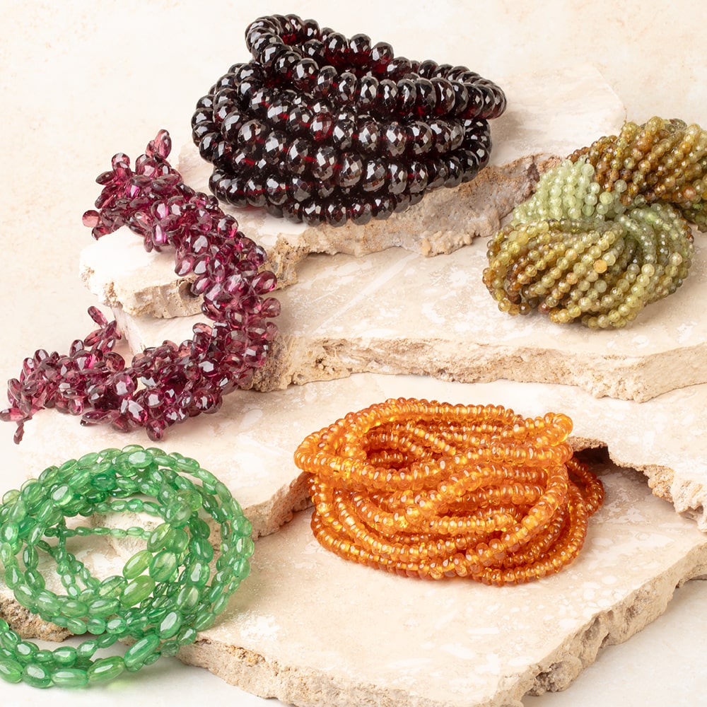 Beadsofcambay Garnet Beads 