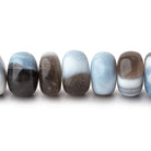 11mm Banded Owyhee Opal Plain Rondelle 17 inch 62 Beads - Beadsofcambay.com