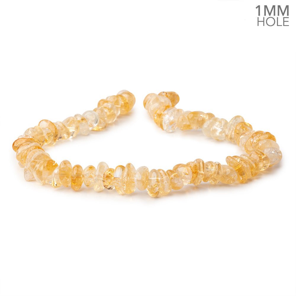 11x7 - 16x9mm Bi - Color Citrine Plain Nugget Beads 16 inch 83 pieces - Beadsofcambay.com
