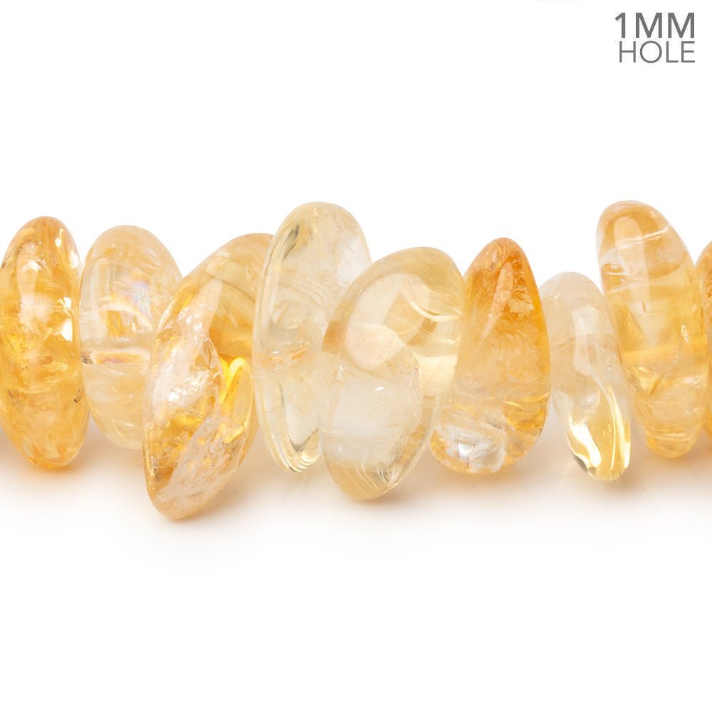 11x7 - 16x9mm Bi - Color Citrine Plain Nugget Beads 16 inch 83 pieces - Beadsofcambay.com