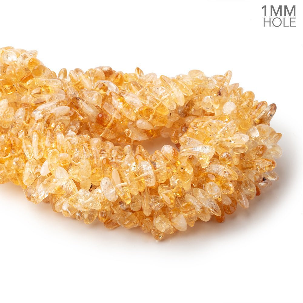 11x7 - 16x9mm Bi - Color Citrine Plain Nugget Beads 16 inch 83 pieces - Beadsofcambay.com