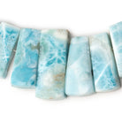11x7 - 34x14mm Larimar Fancy Shape Collar 33 Beads - Beadsofcambay.com