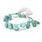11x8-14x12mm Sleeping Beauty Turquoise Slice Beads 8 inch 16 pieces - Beadsofcambay.com