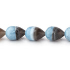 11x9 - 14x10mm Banded Owyhee Opal Faceted Tear Drop 8 inch 15 Beads - Beadsofcambay.com