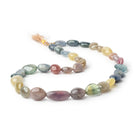 11x9 - 14x12mm Multi Color Sapphire Plain Nuggets 18 inch 34 Beads A - Beadsofcambay.com