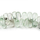 12-14mm Prasiolite Faceted Tear Drop 8 inch 60 Beads AAA - Beadsofcambay.com