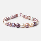 12 - 16mm Multi Color Baroque Freshwater Pearls 16 inch 27 pieces AA - Beadsofcambay.com