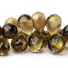 12 - 18mm Bi - Color Quartz Faceted Tear Drop 8 inch 54 Beads AAA - Beadsofcambay.com