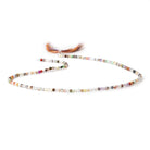 2.2mm Multi Gemstone Micro Faceted rondelle beads 13 inch 172 pieces - BeadsofCambay.com