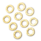 10mm Hammered Jump Ring Set of 10 pieces - BeadsofCambay.com
