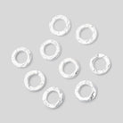 8mm Hammered Jump Ring Set of 10 pieces - BeadsofCambay.com