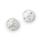 12mm Floral Design Coin Set of 2 Beads - Beadsofcambay.com