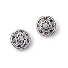 12mm Floral Design Coin Set of 2 Beads - Beadsofcambay.com