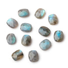 12x10mm Labradorite Faceted Rectangle Focal Set of 2 Beads AA 1mm hole - Beadsofcambay.com