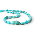 12x8 - 22x16mm Sleeping Beauty Turquoise Plain Nuggets 18 inch 32 Beads AAA - Beadsofcambay.com