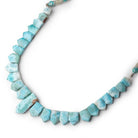 12x8 - 34x13mm Larimar Fancy Shape Collar 25 Beads - Beadsofcambay.com