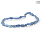 12x8mm Ceylon Blue Kyanite Plain Rectangle 16 inch 33 Beads 1mm Hole - Beadsofcambay.com