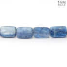 12x8mm Ceylon Blue Kyanite Plain Rectangle 16 inch 33 Beads 1mm Hole - Beadsofcambay.com