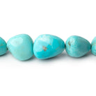 12x9 - 19x14mm Sleeping Beauty Turquoise Plain Nugget 19 inch 33 Beads AAA - Beadsofcambay.com