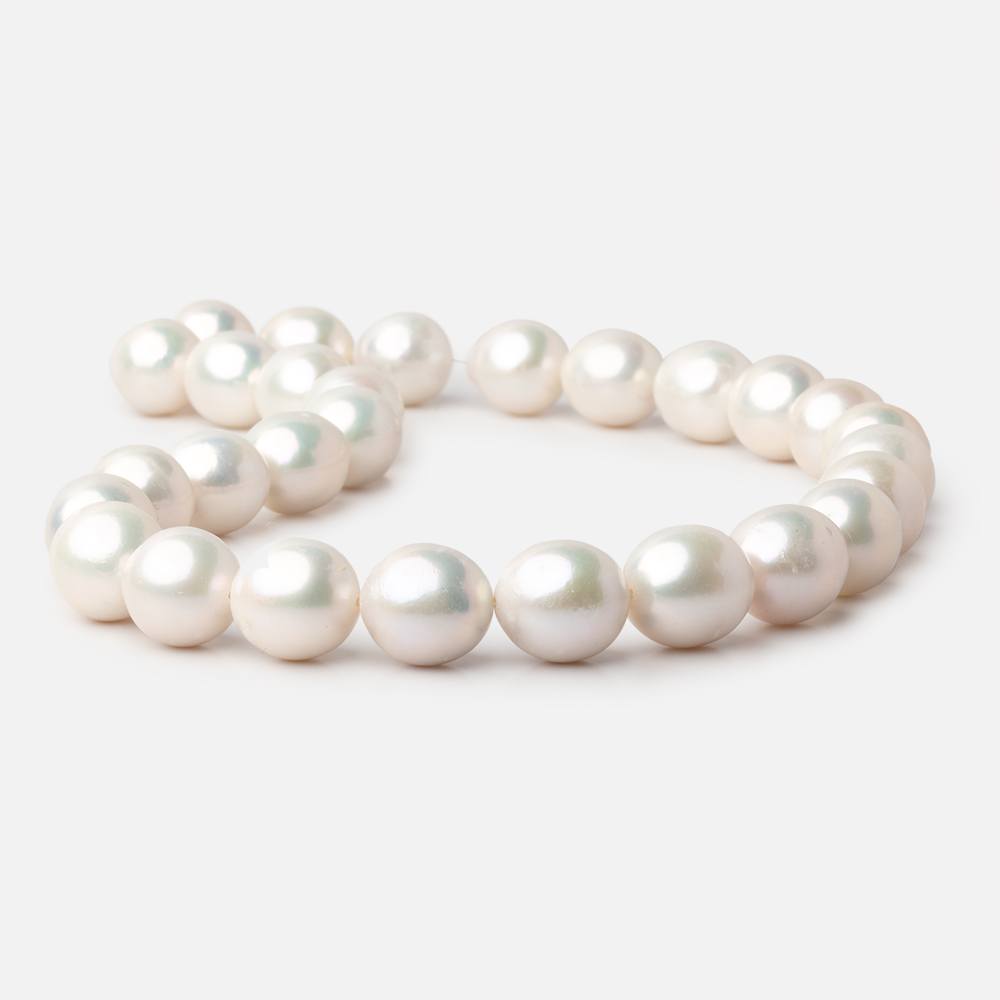 13 - 13.5mm Off White Baroque Freshwater Pearls 16 inch 28 pieces - Beadsofcambay.com