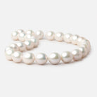 13 - 13.5mm Off White Baroque Freshwater Pearls 16 inch 28 pieces - Beadsofcambay.com