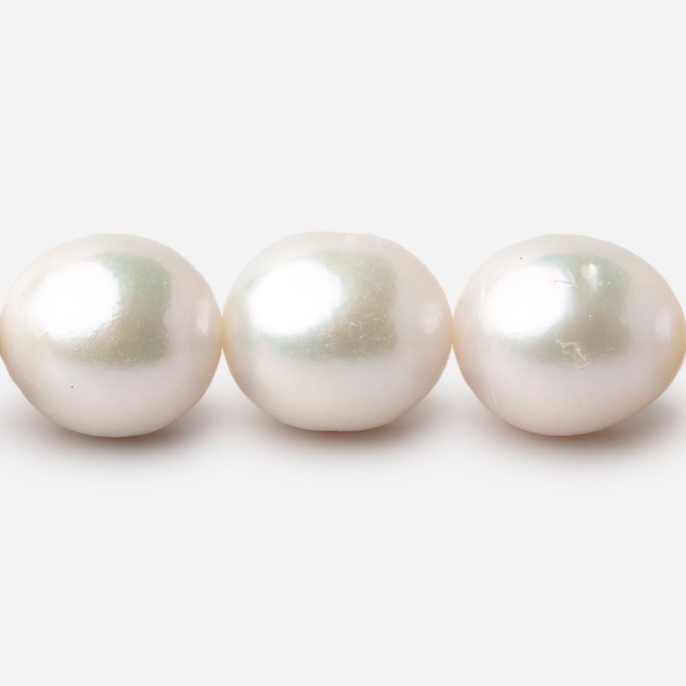 13 - 13.5mm Off White Baroque Freshwater Pearls 16 inch 28 pieces - Beadsofcambay.com