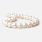 13 - 14mm Off White Baroque Freshwater Pearls 16 inch 30 pieces - Beadsofcambay.com