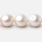 13 - 14mm Off White Baroque Freshwater Pearls 16 inch 31 pieces - Beadsofcambay.com