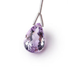 13 - 15mm Pink Amethyst Pavilion Faceted Pear Focal 1 Bead AAA - Beadsofcambay.com