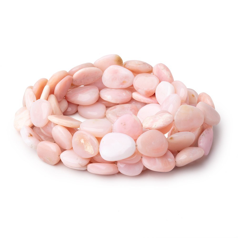 13-16mm Pink Peruvian Opal Plain Nugget Beads 16 inch 27 pieces - Beadsofcambay.com