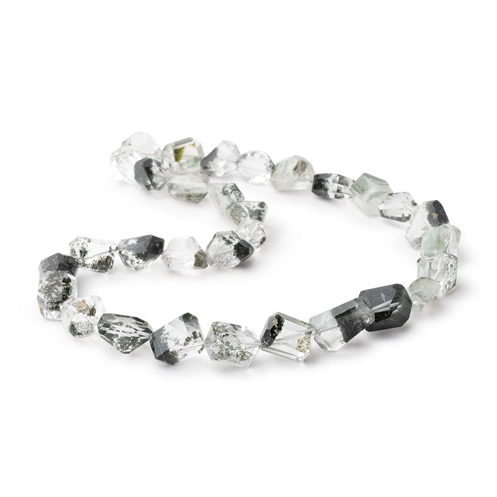 13-18mm Moss Quartz Faceted Nugget Beads 16 inch 28 pieces AA - Beadsofcambay.com