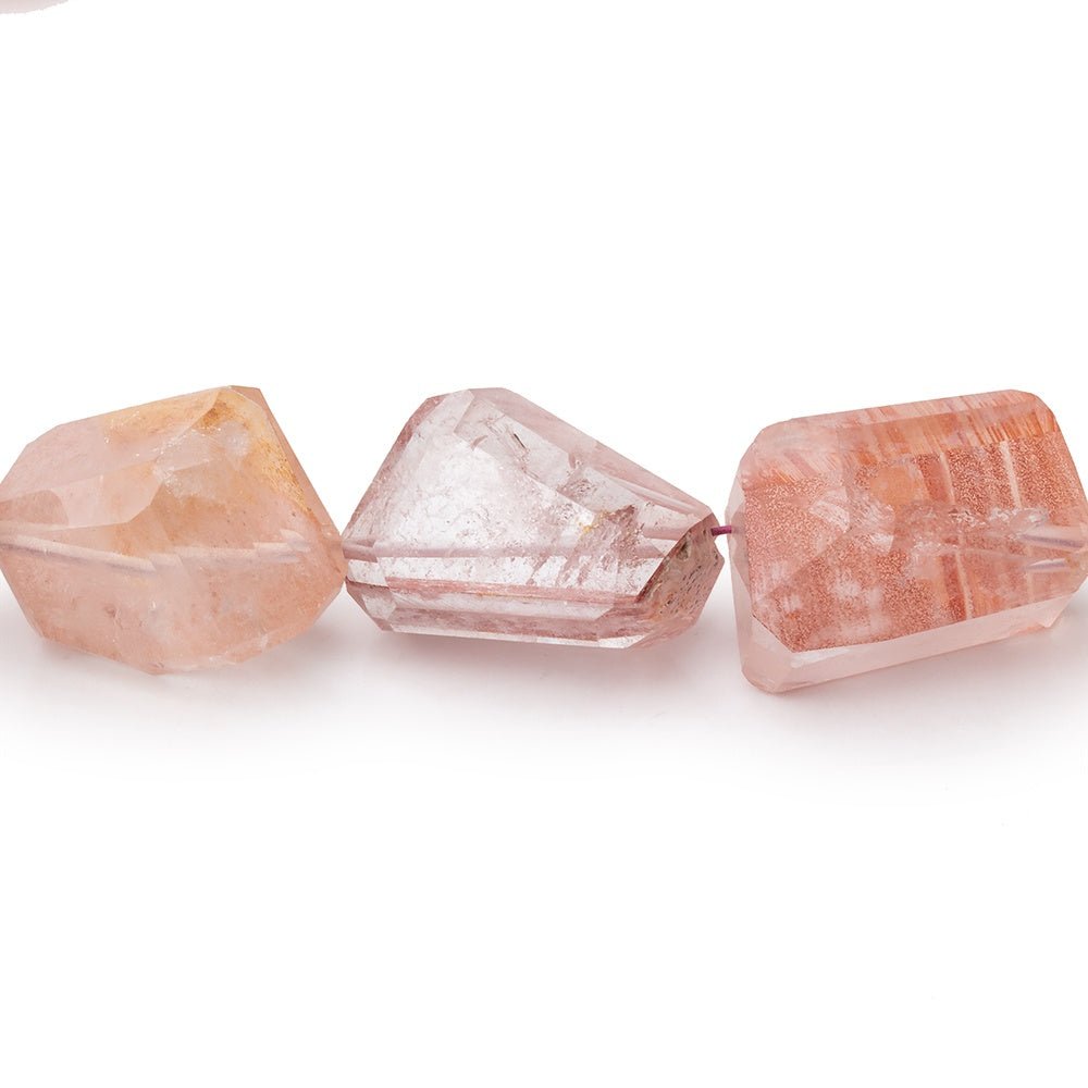 13-18mm Phantom Quartz Faceted Nugget Beads 17 inch 28 pieces AA - Beadsofcambay.com