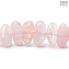 13 - 20mm Morganite Plain Nugget 15.5 inch 35 Beads 1mm Drill Hole - Beadsofcambay.com