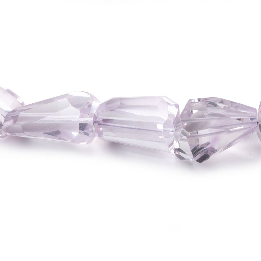13 - 21mm Pink Amethyst Faceted Nugget Beads 15 inch 24 pieces - Beadsofcambay.com